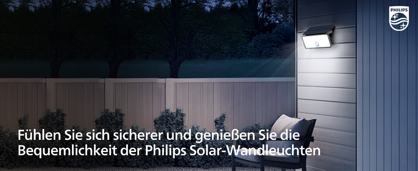 Philips Solarlampe mit 1000 lm und PIR-Bewegungsmelder – Detail 13