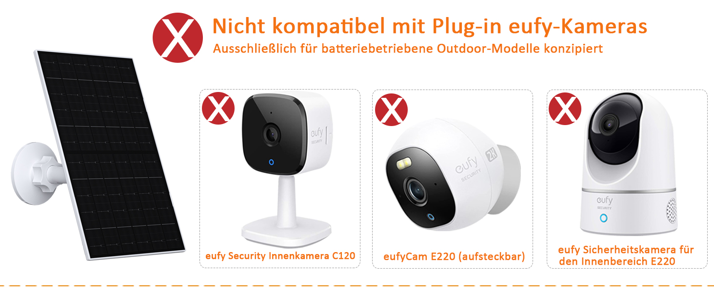 VUEBEE 7W Solarpanel für Eufy-Kameras, USB-C und Micro-USB, 2er-Pack – Detail 3