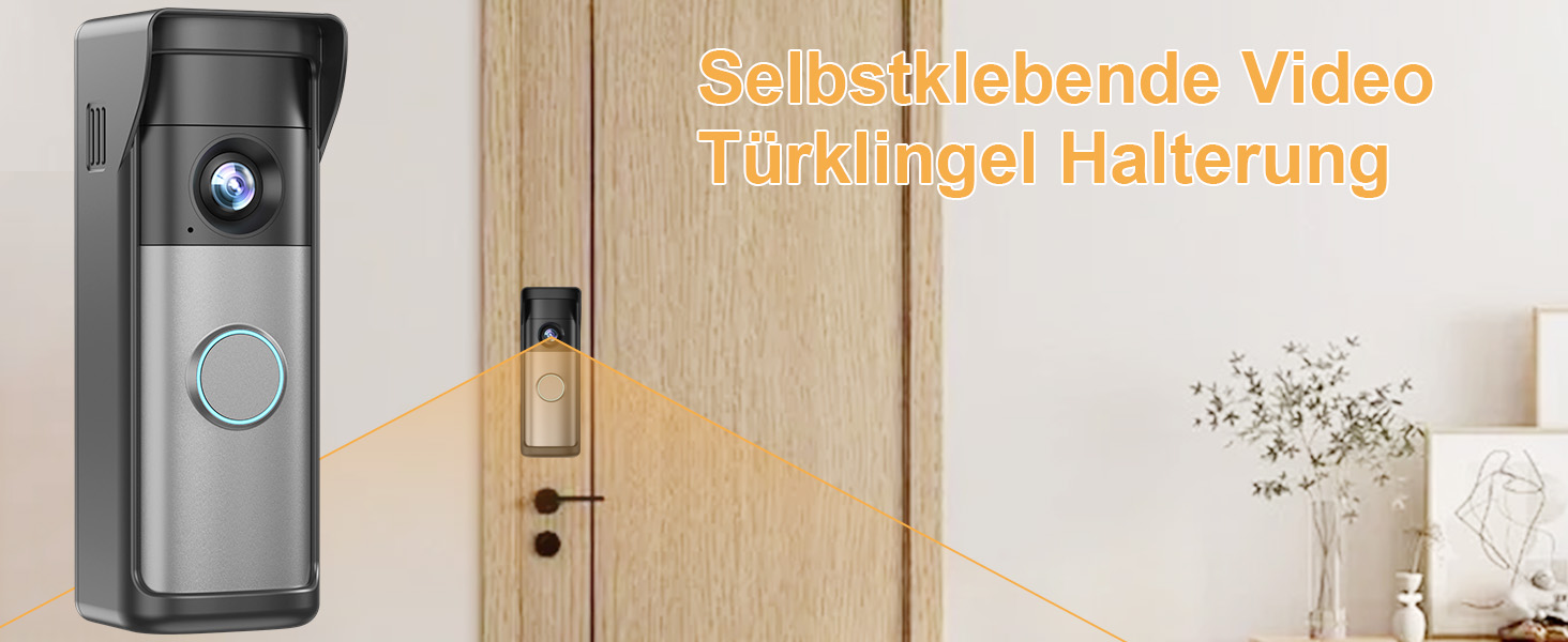 Pyfhy selbstklebende Halterung für Ring Türklingel – Detail 1