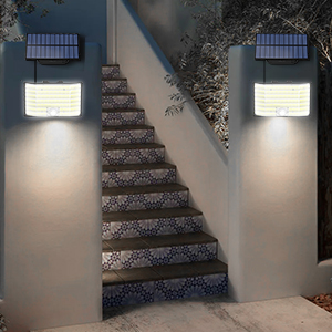 MinPea Solarlampe Kaltweiss mit Bewegungsmelder und getrenntem Solarmodul – Detail 8