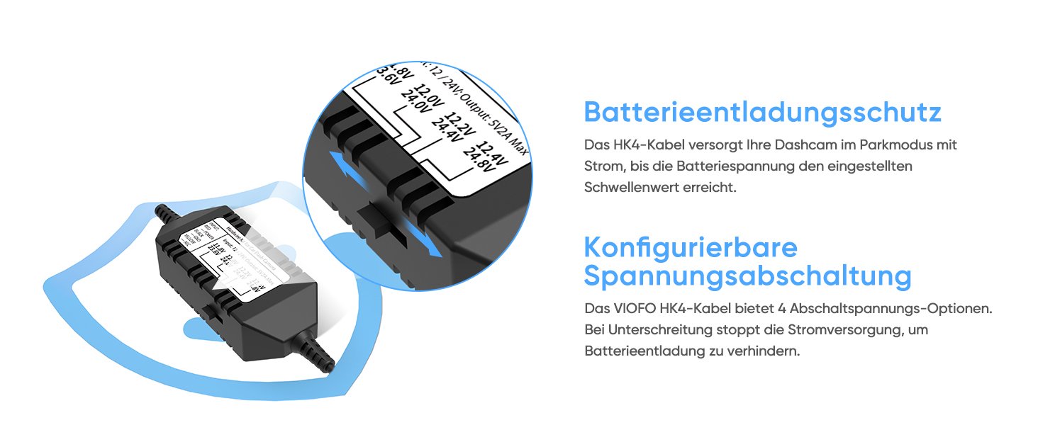 VIOFO HK4 Acc Hardwire-Kit mit ACC- und Niederspannungsschutz – Detail 2