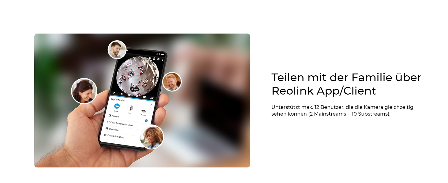 Reolink FE-W WLAN-Fisheye-Kamera Innen mit 360°-Panoramaansicht – Detail 6