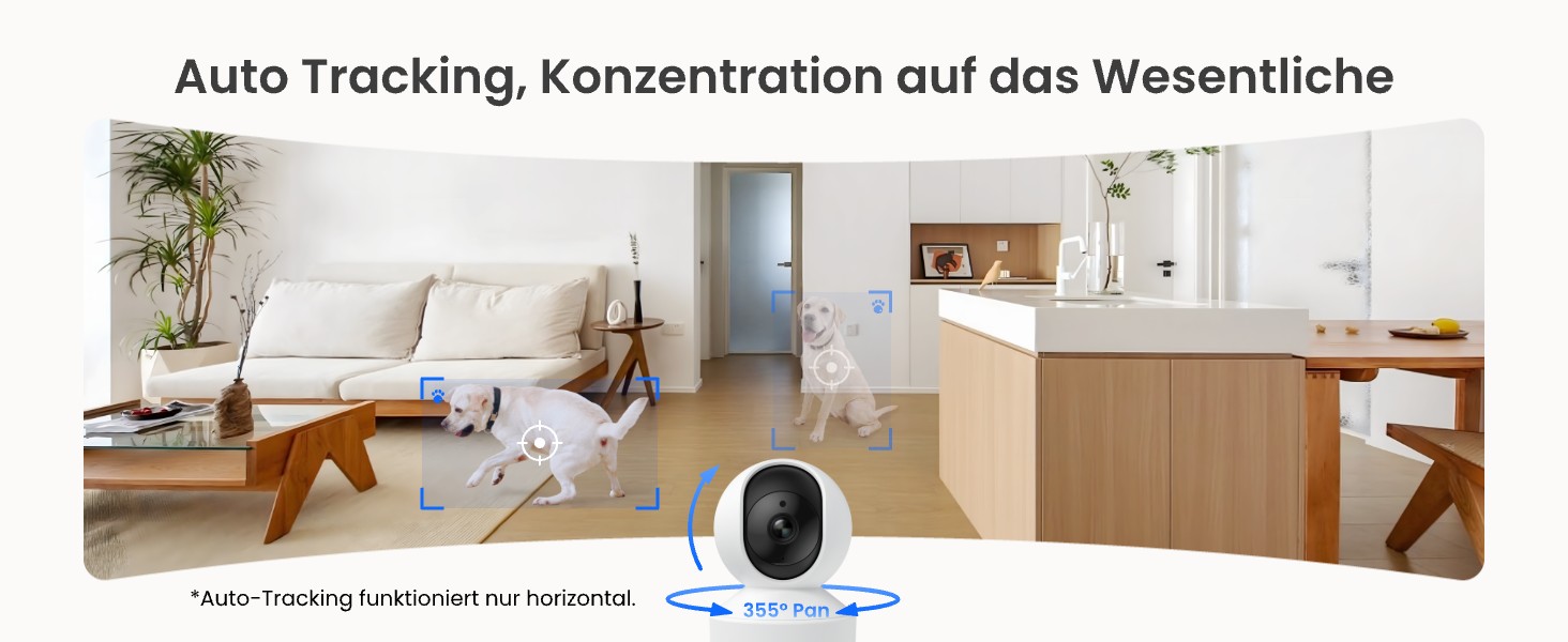 Reolink E1 Pro 3K WLAN-Innenkamera in Weiss mit Auto-Tracking – Detail 2
