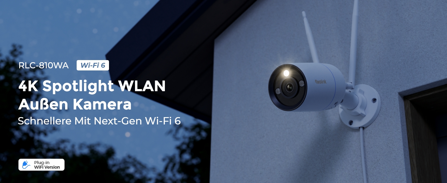 Reolink RLC-810WA 4K WLAN-Überwachungskamera mit Metallgehäuse – Detail 1
