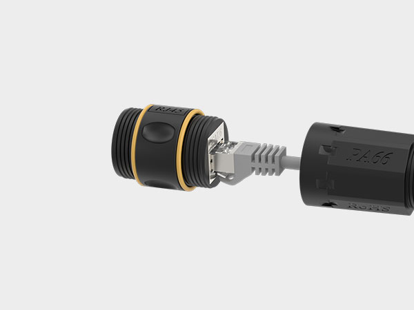 FGB Cat7 RJ45 Kupplung wasserdicht, Dreierpack – Detail 5