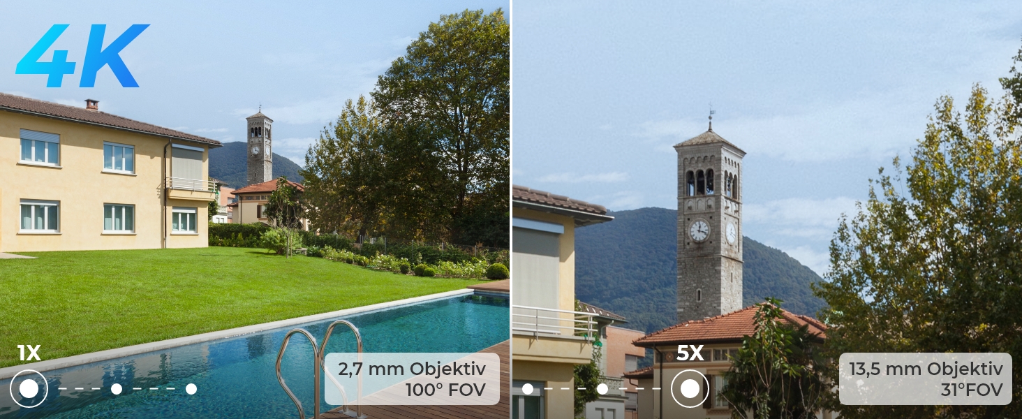 Reolink 4K Überwachungsset mit RLC-811WA Kameras und RLN12W NVR – Detail 4