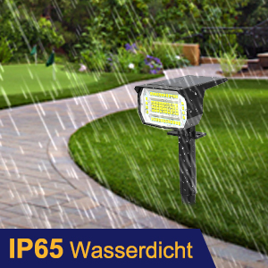 LOTMOS Solarstrahler Aussen Garten, 4 Stück 72 LED Warmweiss – Detail 4