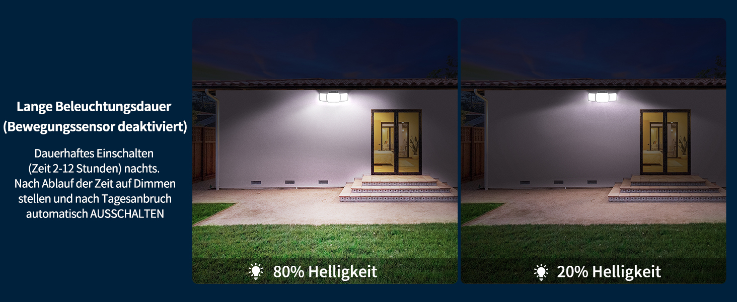 INTELAMP Solarstrahler mit Bewegungsmelder und Fernbedienung für Aussenbereich – Detail 7