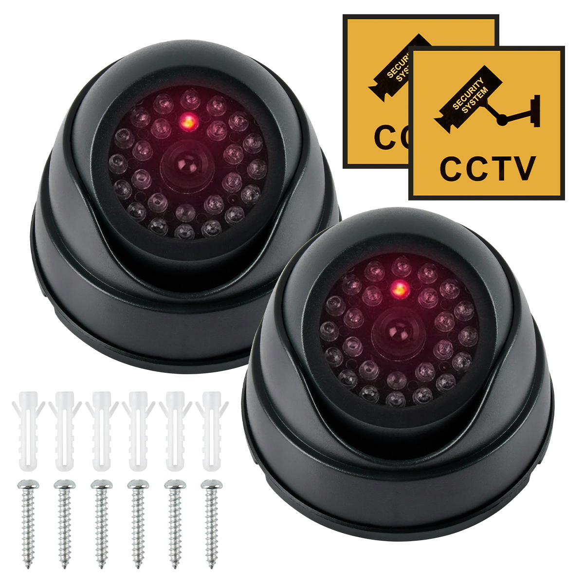 BUYGOO Kamera-Attrappe mit blinkender LED als Abschreckung – Detail 3