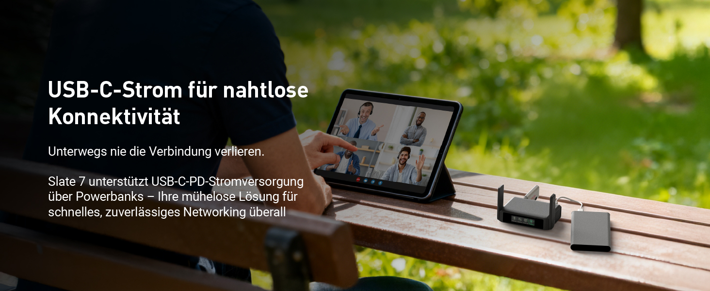 GL.iNet Slate 7 Wi-Fi 7 Reiserouter mit Touchscreen – Detail 6