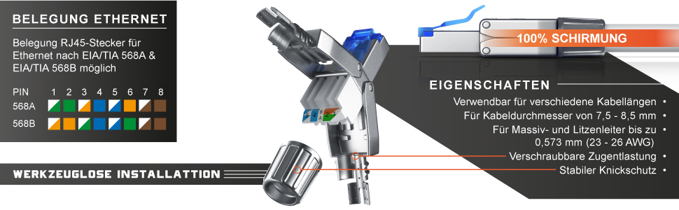 CSL feldkonfektionierbarer RJ45-Stecker Cat8 – Detail 2