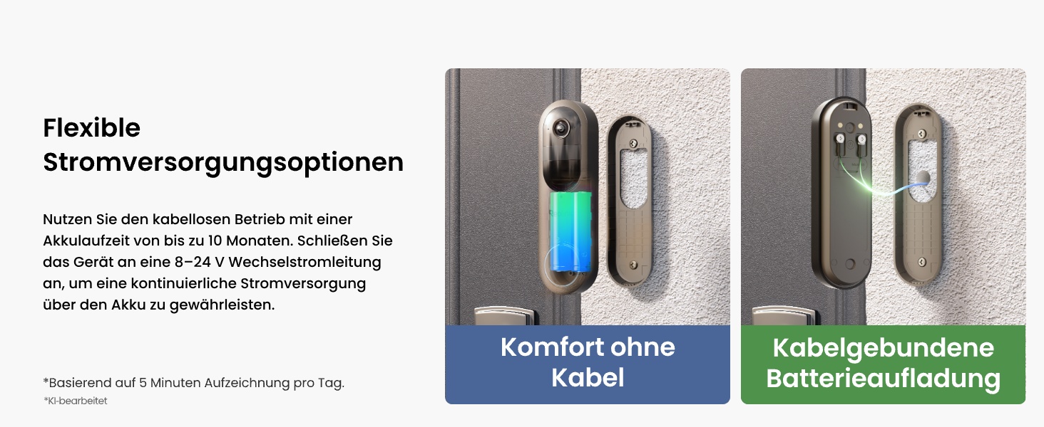 Reolink Akku-Türklingel mit Home Hub Mini, 2K-Kamera mit 1:1-Ansicht – Detail 5