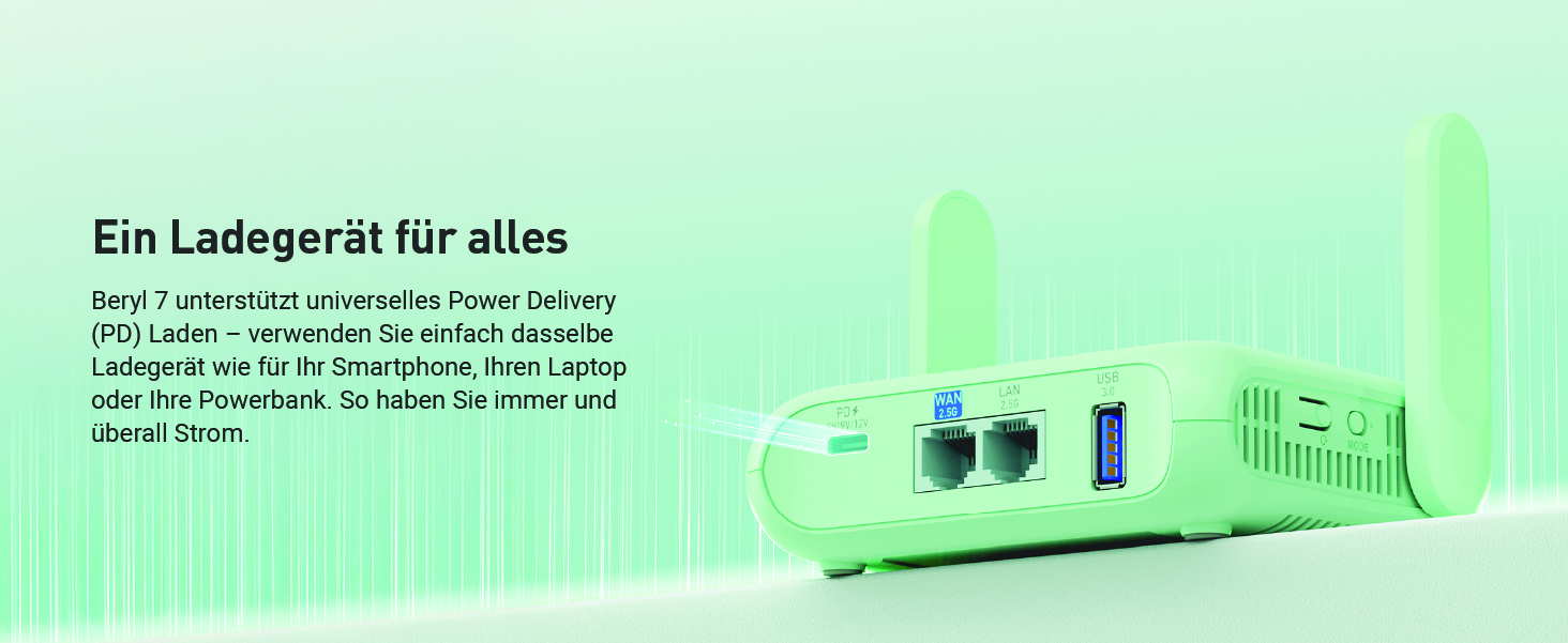 GL.iNet Beryl 7 (GL-MT3600BE) Wi-Fi-7-Reiserouter – Detail 4