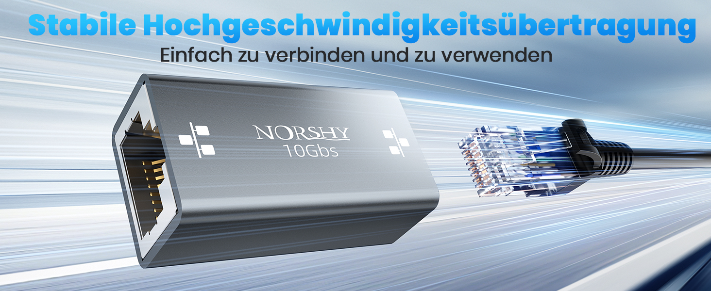 NORSHY RJ45 Kupplung 10 Gbit/s – Detail 3