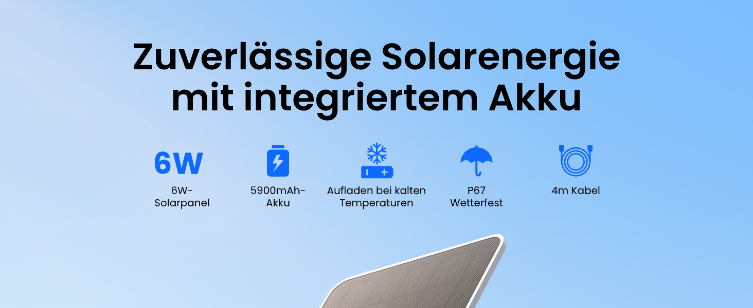 Reolink Solarpanel 2S mit 5900-mAh-Akku und Halterung – Detail 1