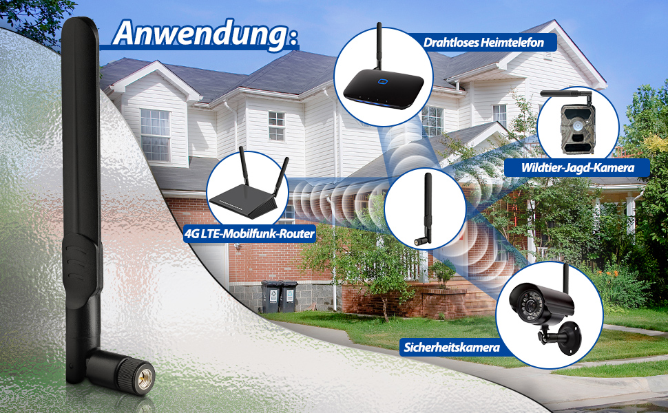Bingfu 4G-LTE-Rundstrahlantenne mit SMA-Stecker – Detail 2