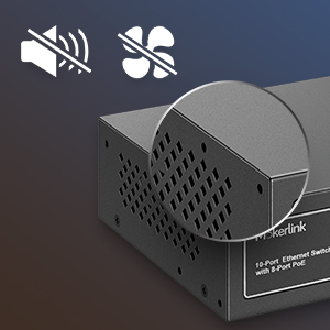 MokerLink PoE-Switch mit 4 PoE-Ports und 2 Uplink-Ports – Detail 7