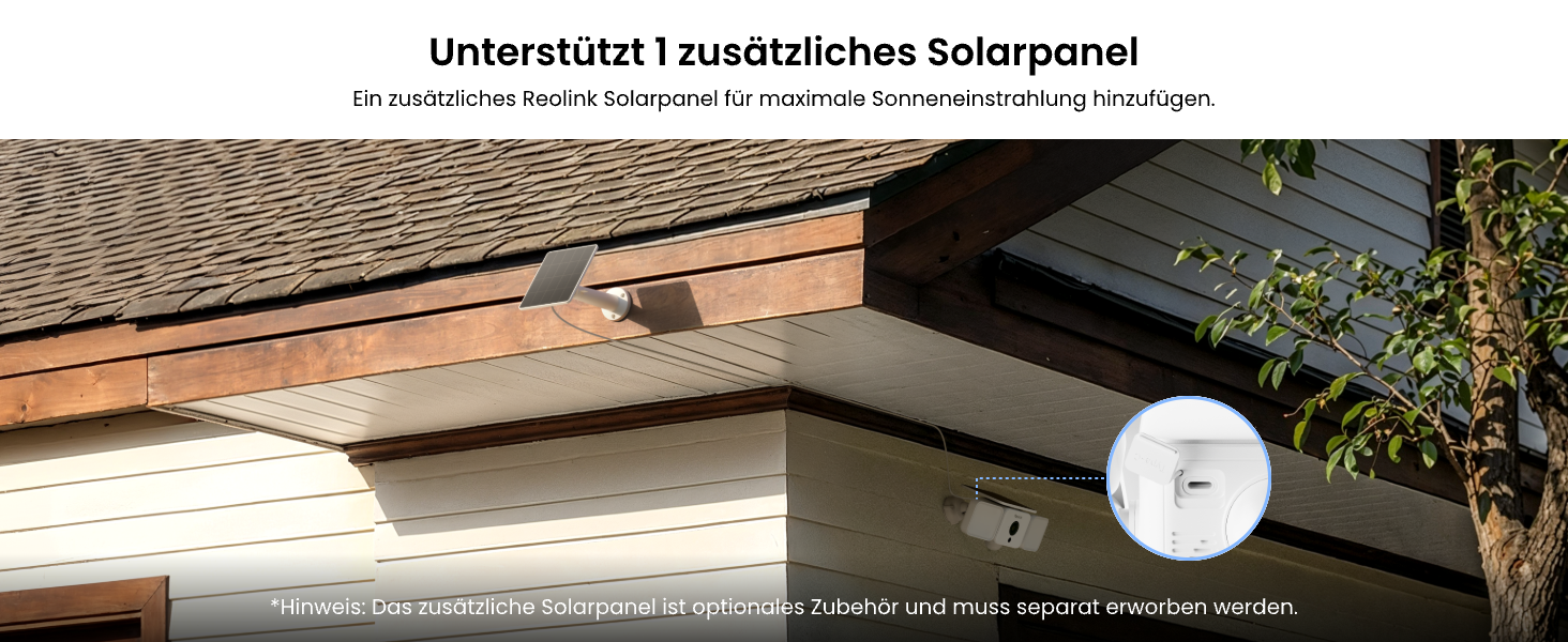 Reolink Solar Floodlight Cam 2K Flutlicht-Kamera mit Solarpanel – Detail 3