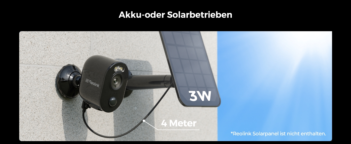 Reolink Argus 3 Ultra-B Akku-Überwachungskamera in Schwarz – Detail 6