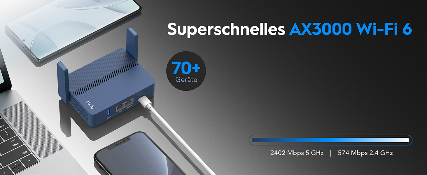 Cudy TR3000 Wi-Fi-6-Reiserouter im Taschenformat – Detail 2