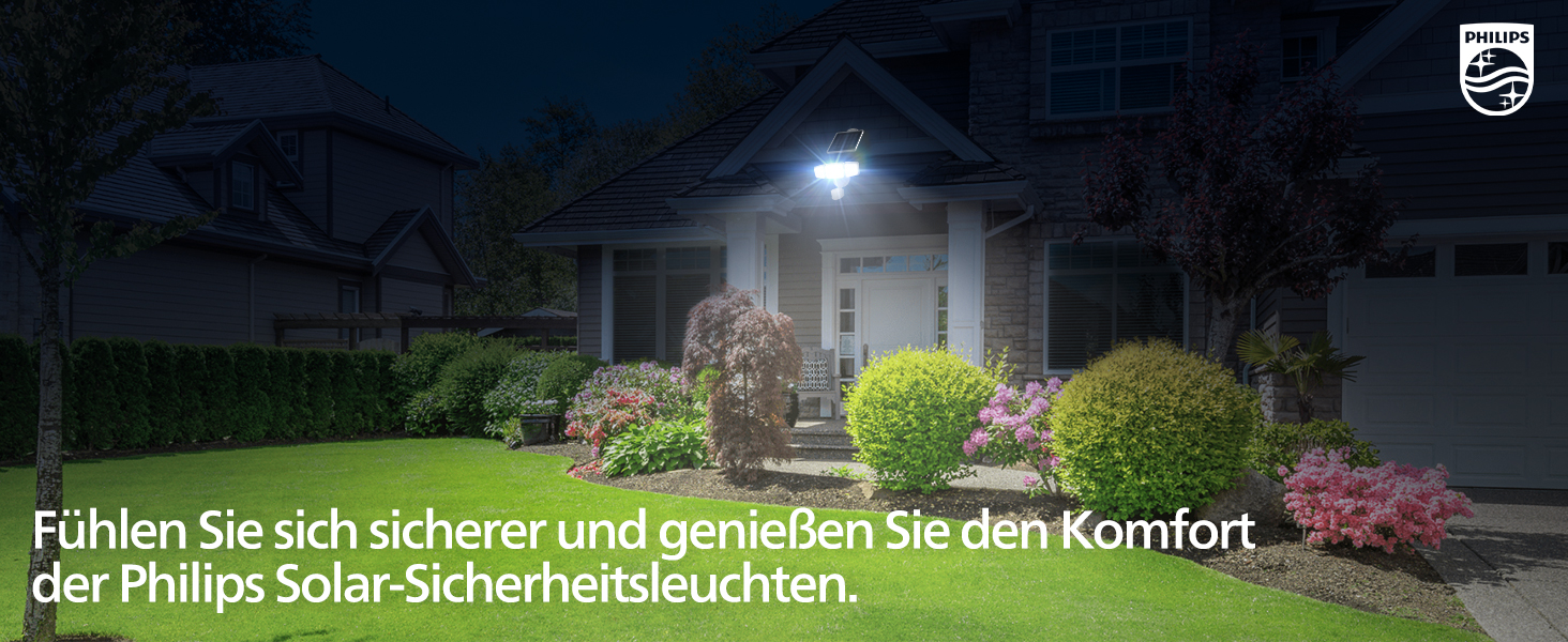 Philips Solarstrahler mit Bewegungsmelder und separatem Solarpanel – Detail 11