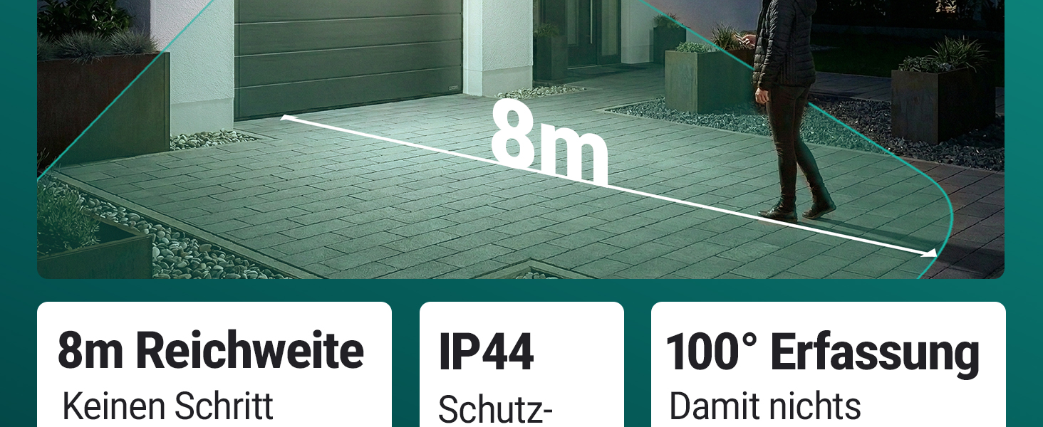 Oktaplex Ede LED Solarstrahler Aussen mit Bewegungsmelder, Anthrazit – Detail 3
