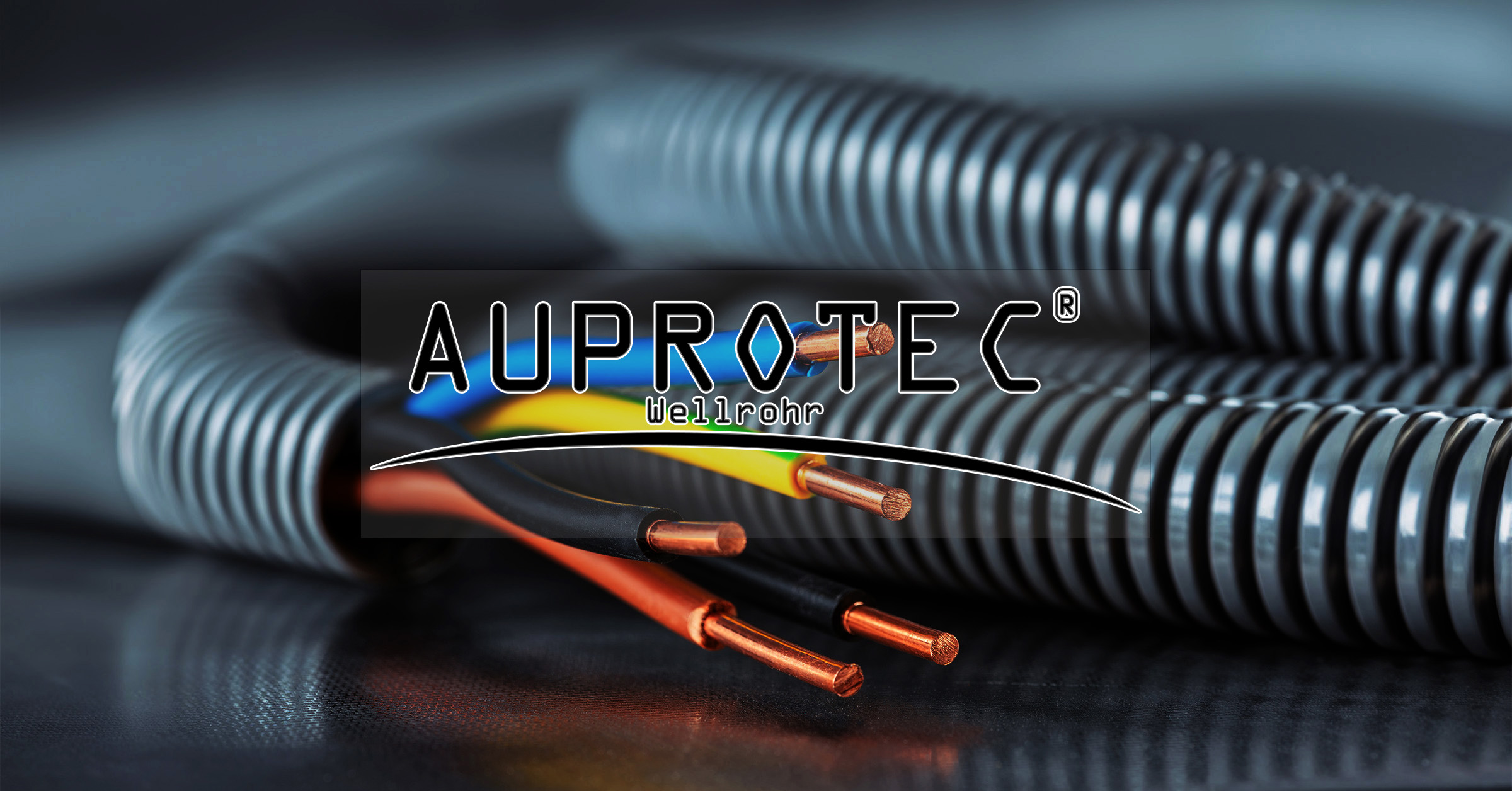 AUPROTEC Wellrohr geschlitzt 2 m, NW 12 oder NW 19, schwarz – Detail 1