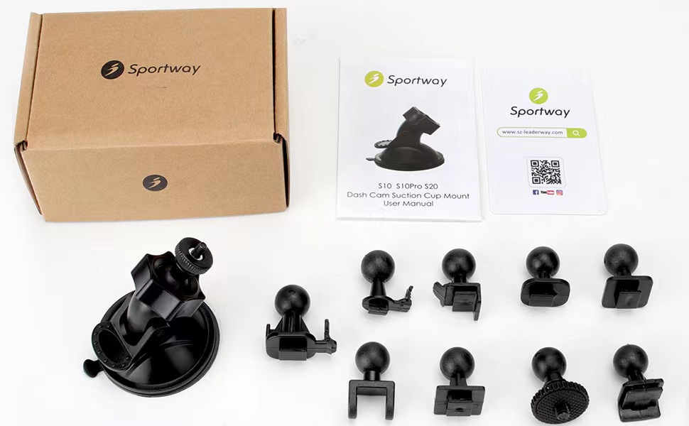 Sportway S10 Pro Saugnapf-Halterung für Dashcams – Detail 4