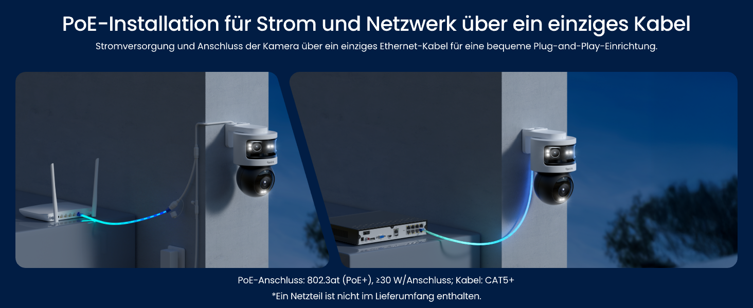 Reolink OMVI 3i PoE Panorama-Überwachungskamera mit 180° und Schwenkkamera – Detail 10