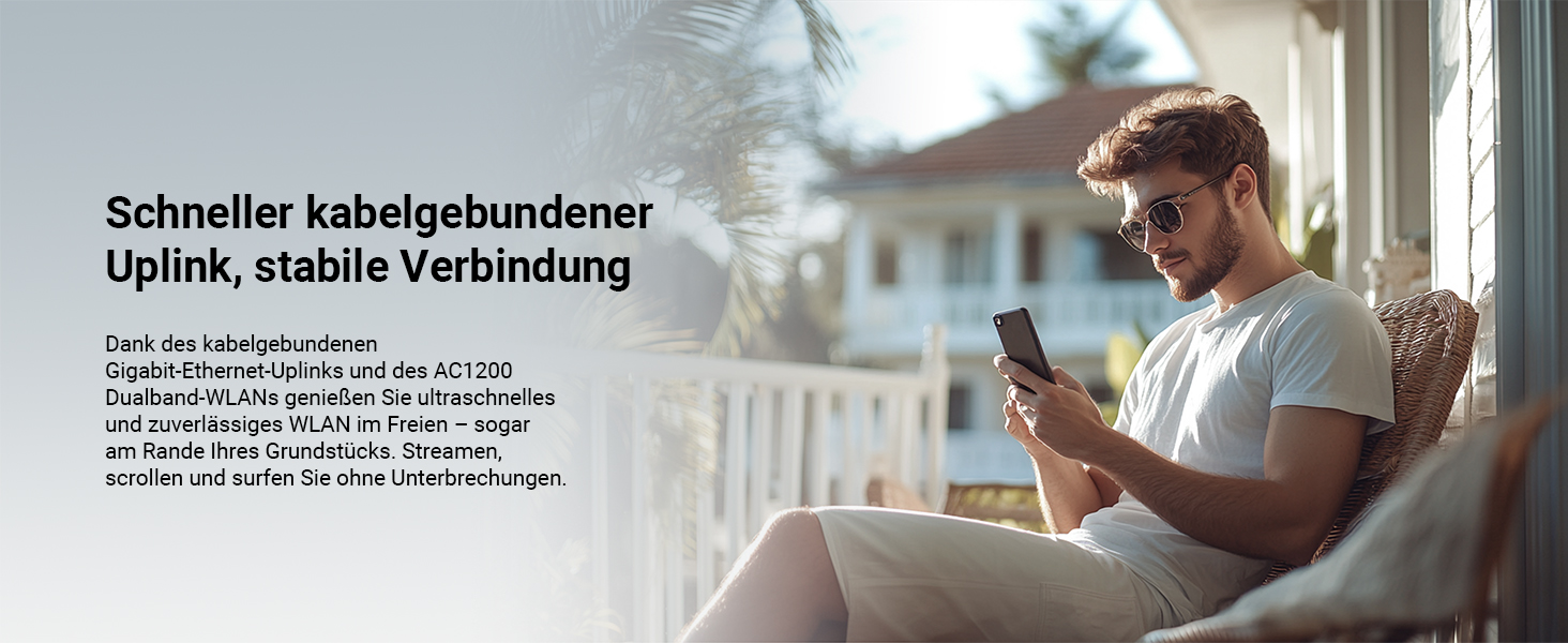 BrosTrend AC1200 Outdoor WLAN Access Point mit PoE-Injektor – Detail 6