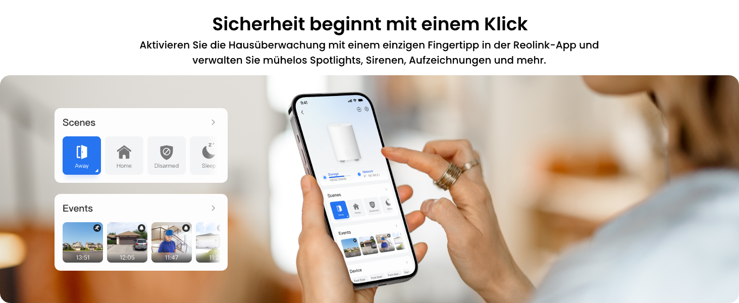 Reolink Home Hub Mini mit zwei Argus 3 Pro Solar-Überwachungskameras – Detail 11