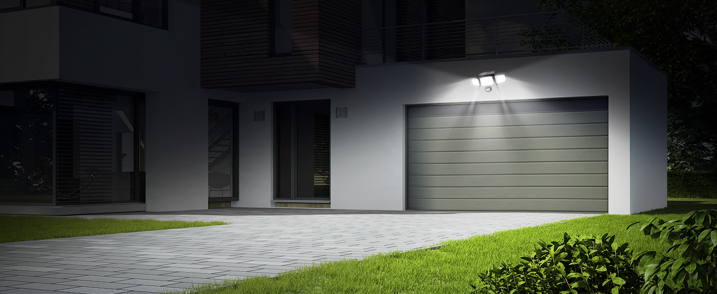 UME Solar-Aussenleuchte mit 302 LEDs und drei Köpfen – Detail 14