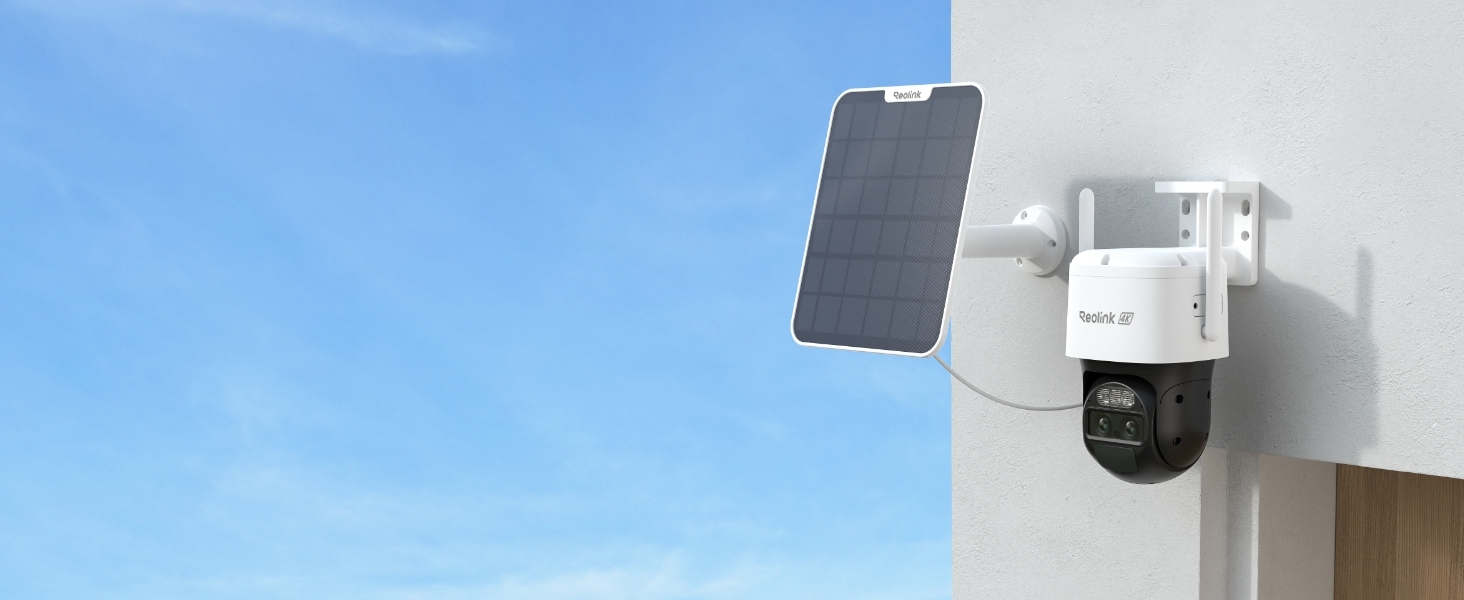 Reolink TrackMix Solar 4K Akku-Überwachungskamera mit Dual-Objektiv – Detail 1