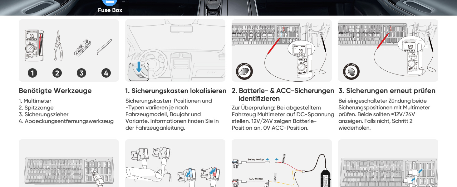 VIOFO HK4 Acc Hardwire-Kit mit ACC- und Niederspannungsschutz – Detail 8