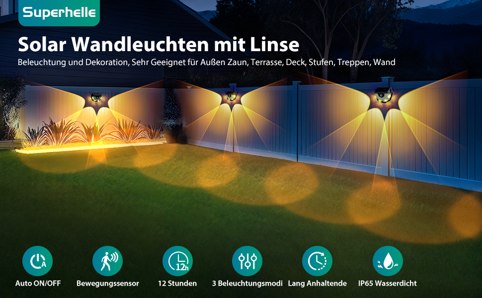 Goffii Solarlampe mit Bewegungsmelder für Aussen – Detail 1
