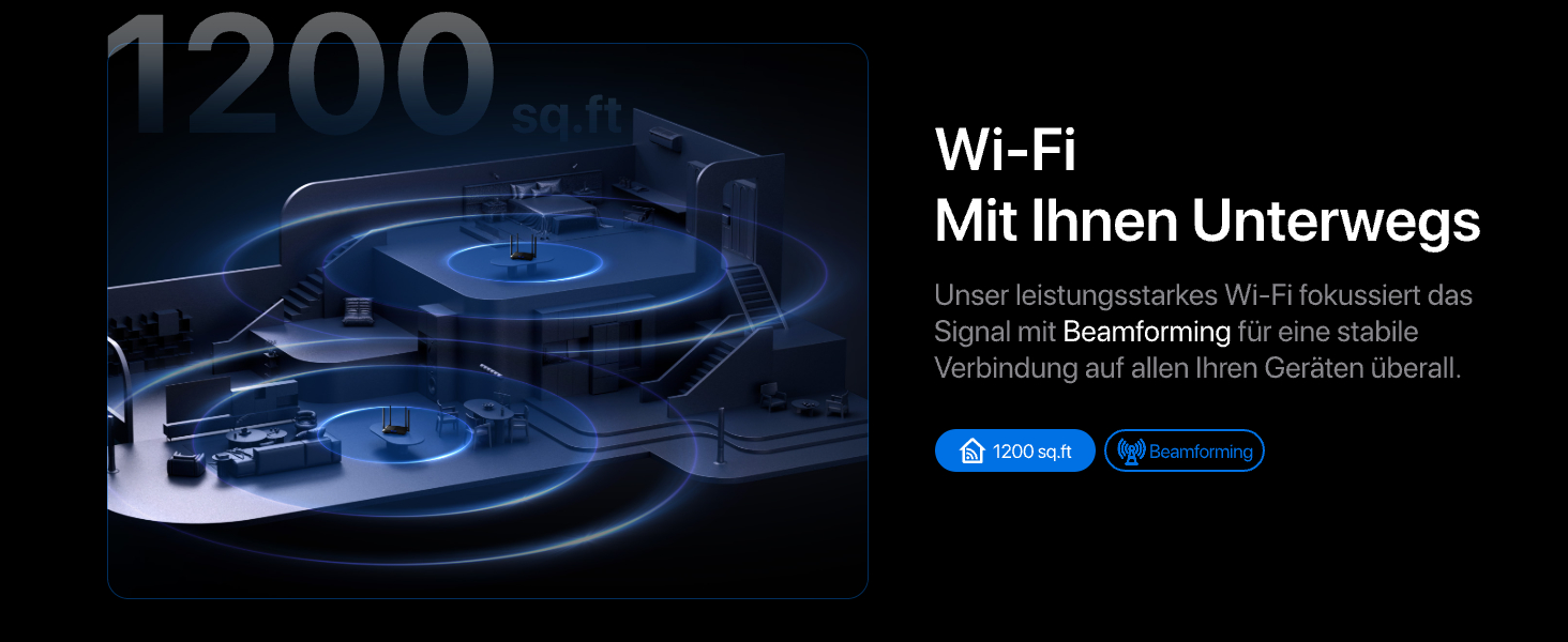 Tenda AC10 Dualband-WLAN-Router – Detail 2