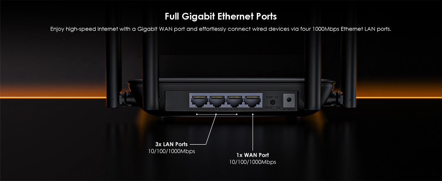 WAVLINK WN530BE1 Wi-Fi-7-Router BE3600 – Detail 2