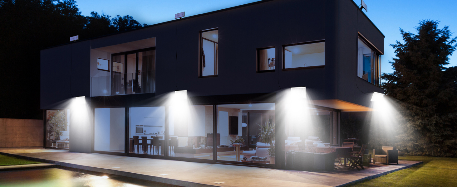 LOTMOS Solar-Aussenleuchte mit 342 LEDs und Bewegungsmelder – Detail 6