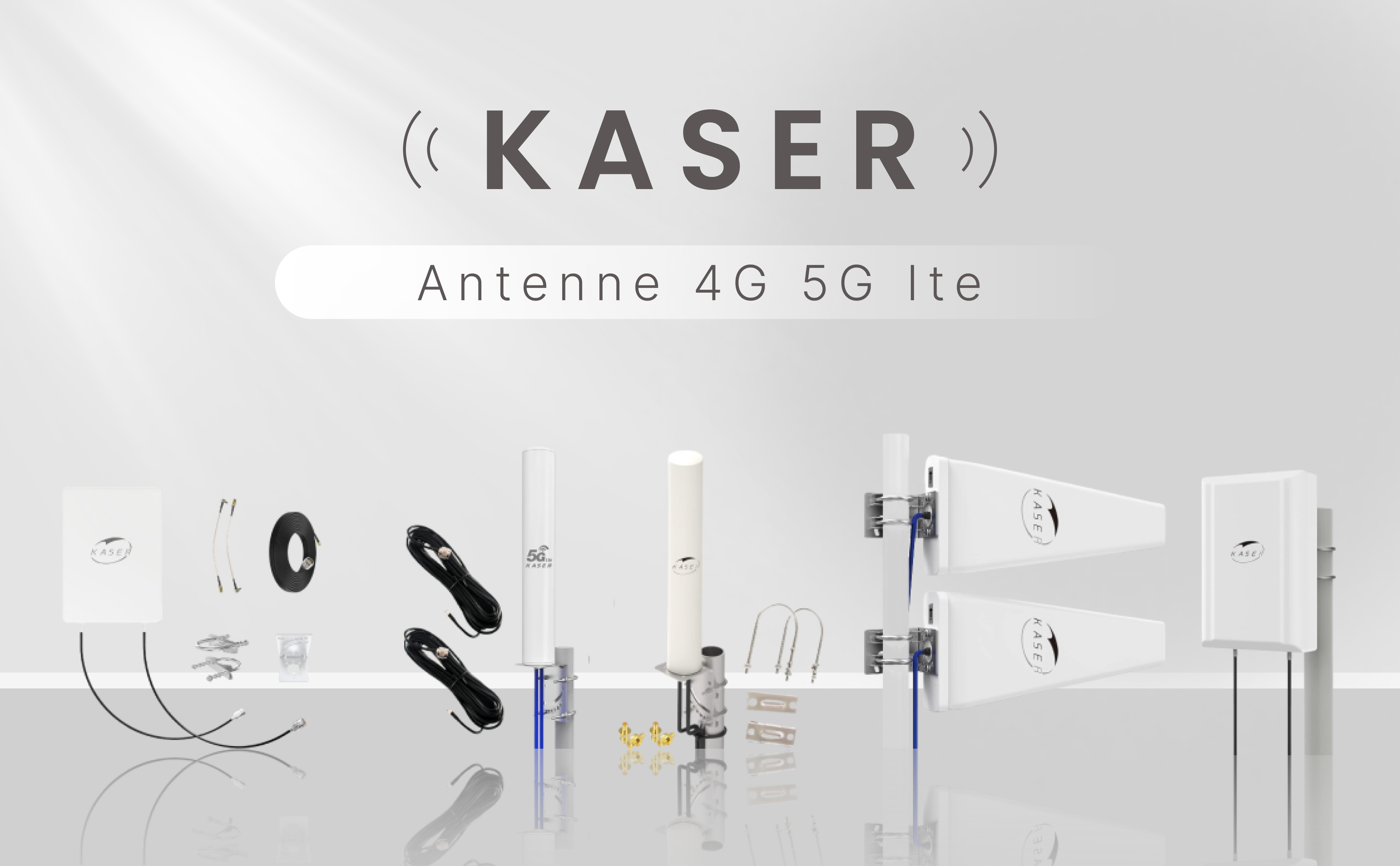 Kaser 4G/5G Outdoor-MIMO-Richtantenne mit Mastmontage – Detail 1