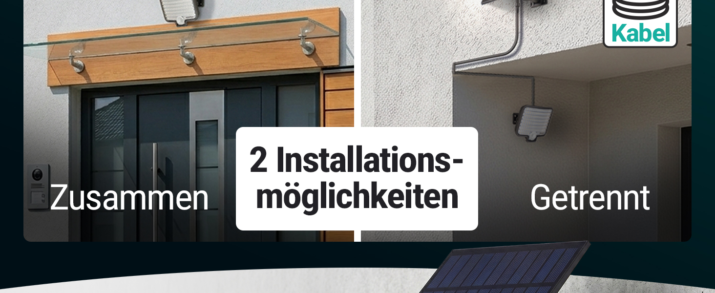 Oktaplex Ede LED Solarstrahler Aussen mit Bewegungsmelder, Anthrazit – Detail 6