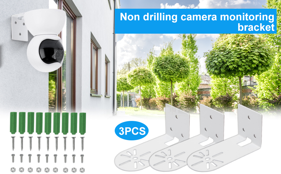 Azonelife L-förmige Wand- und Deckenhalterung für Überwachungskameras, 3 Stück – Detail 1