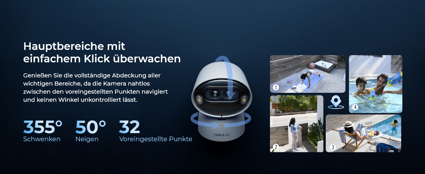 Reolink Argus Track Solar-Akku-Kamera mit Schwenk-Neige-Funktion und Solarpanel – Detail 4