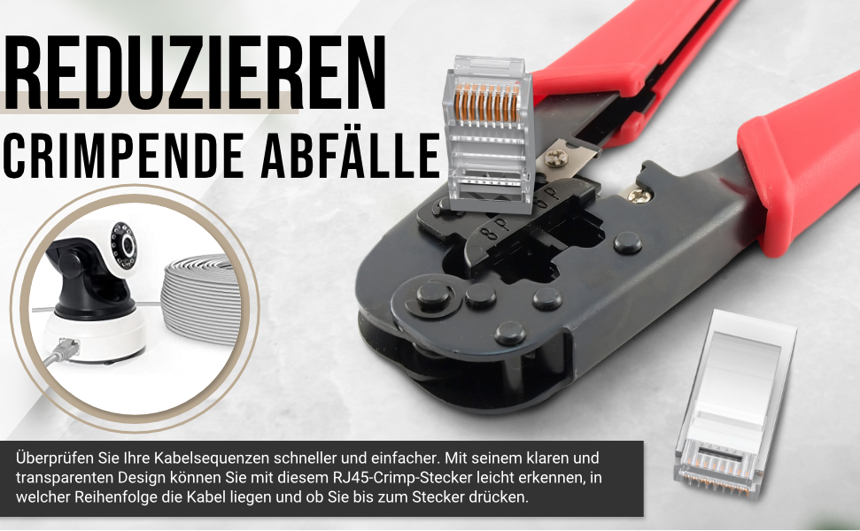 Mr. Tronic RJ45 Cat 6 STP Crimpstecker, 100 Stück – Detail 5
