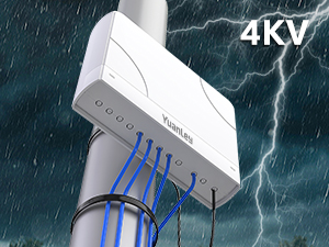 YuanLey 4-Port PoE-Switch Gigabit mit IP65-Gehäuse für Ausseneinsatz – Detail 4
