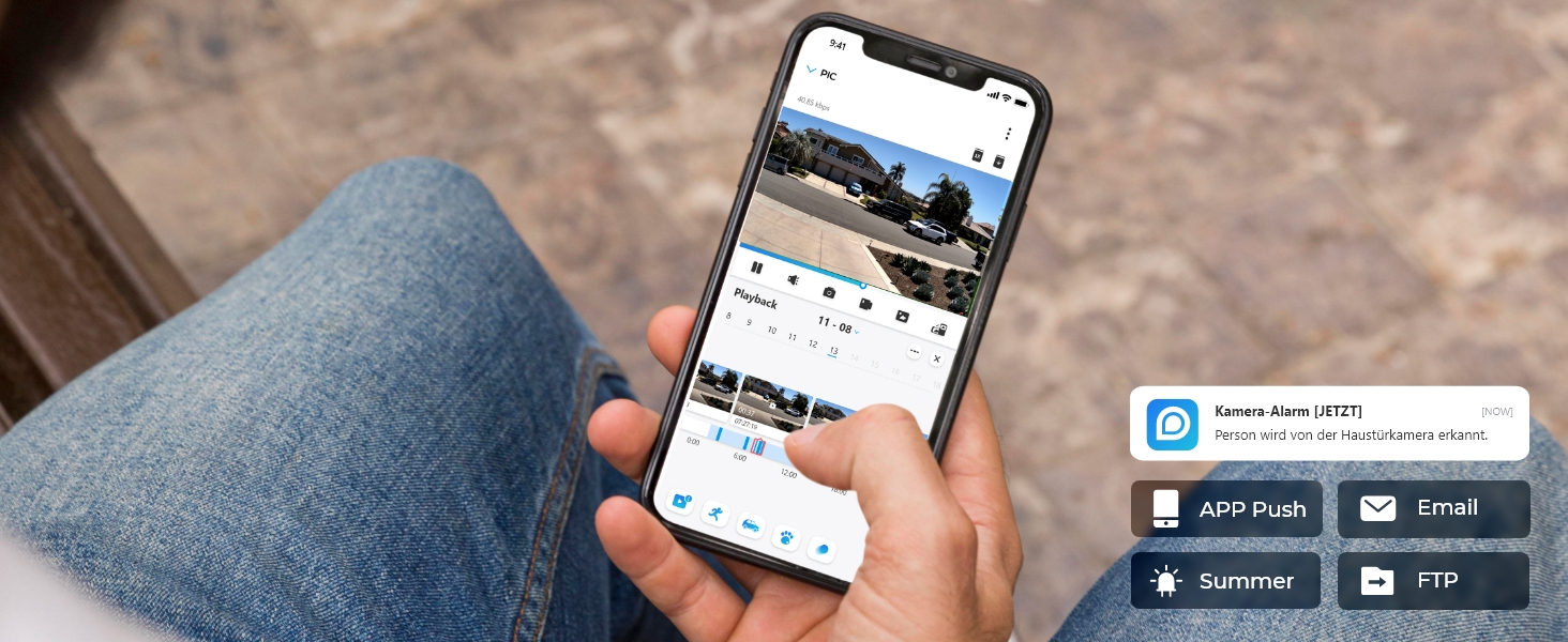Reolink 5MP Überwachungsset mit 4 Bullet-Kameras und NVR – Detail 5
