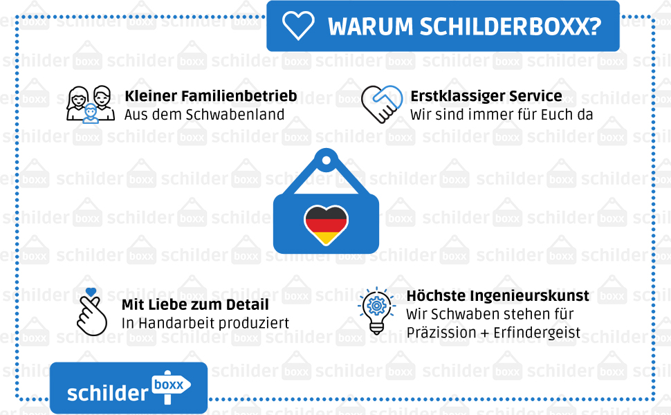 SCHILDERBOXX Schild Videoüberwachung aus Aluminium, 12 x 12 cm – Detail 4