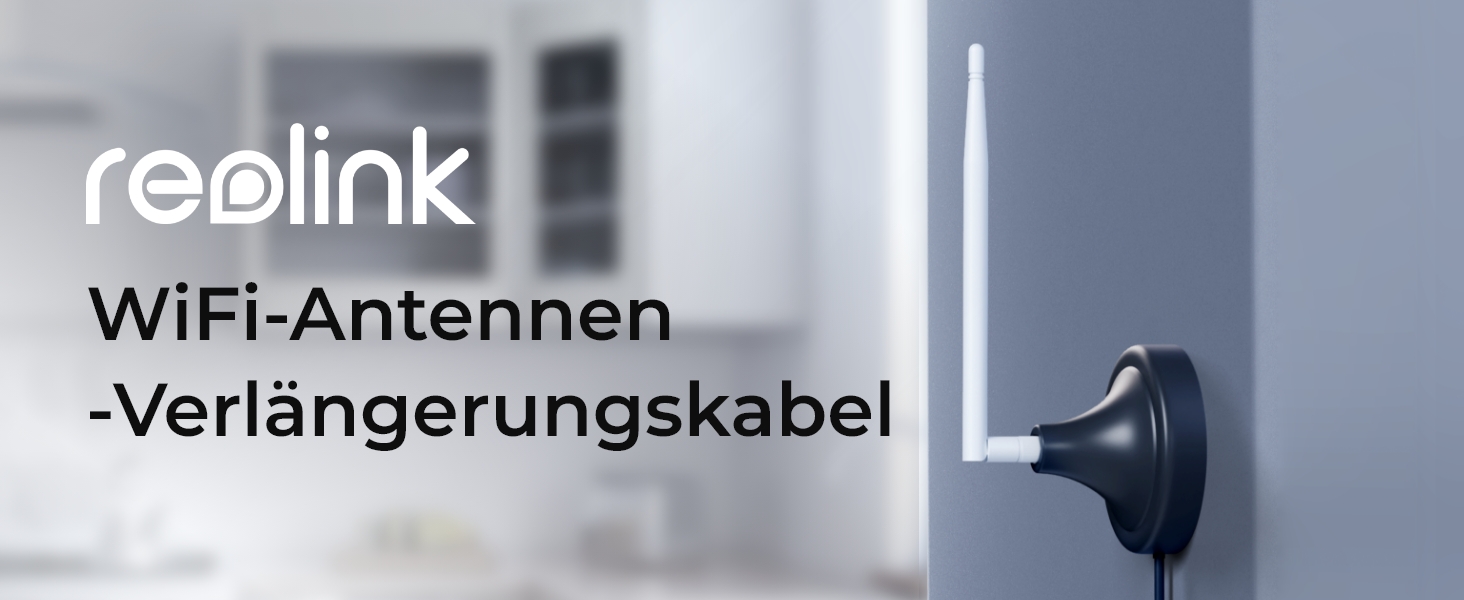 Reolink WLAN-Antennenverlängerungskabel RP-SMA mit Magnethalterung – Detail 1