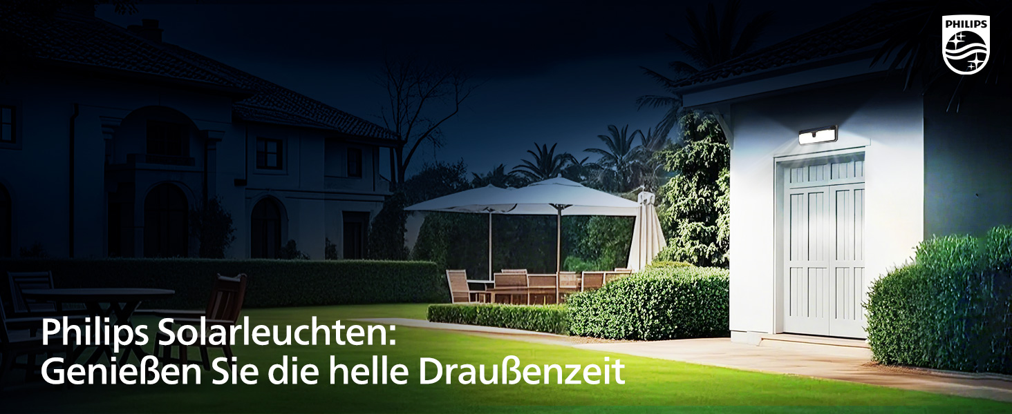 Philips Solarlampe Aussen mit Bewegungsmelder, 258 LEDs, 29,2 cm – Detail 11