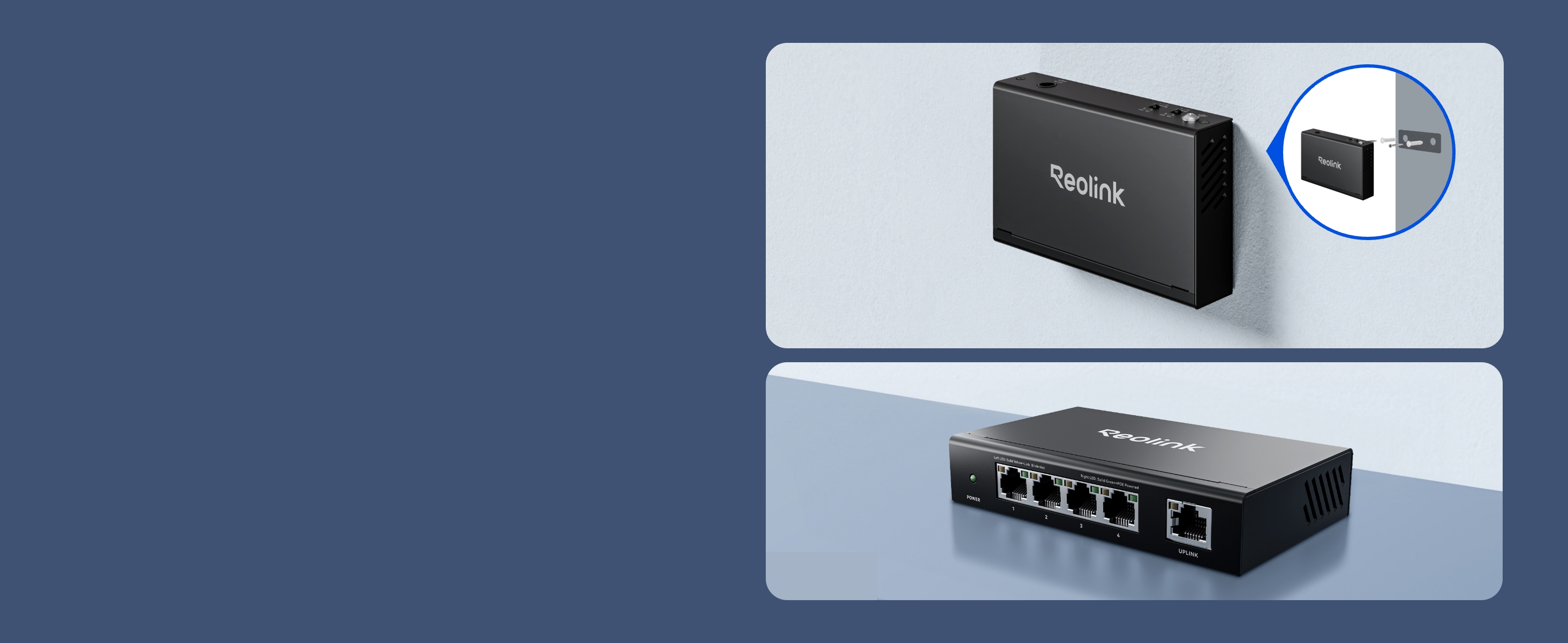 Reolink RLA-PS1E PoE-Switch mit 4+1 Ports – Detail 5