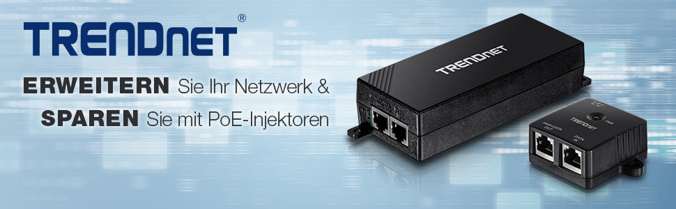 TRENDnet TPE-115GI Gigabit PoE+ Injektor mit Anschlüssen und Wandmontage – Detail 2